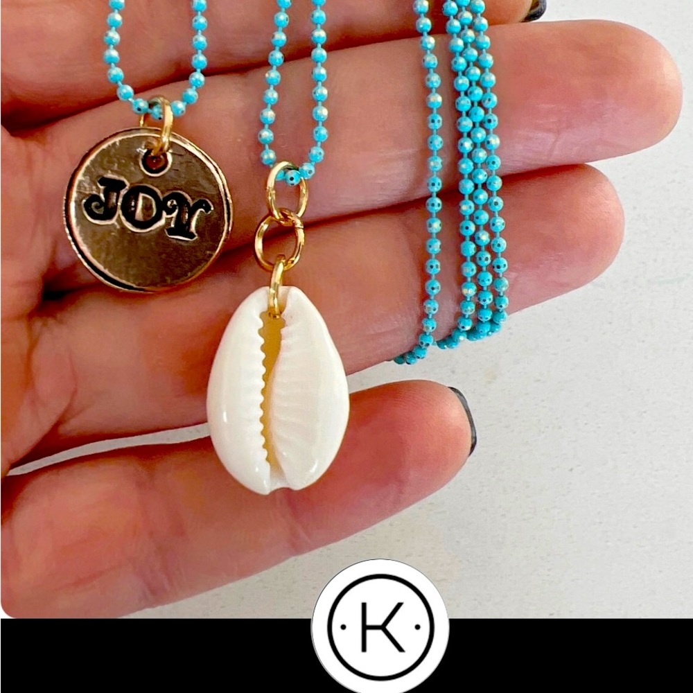 Katia Designs Shell/Joy Dainty Necklace